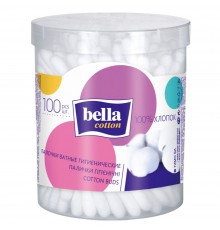 Bella cotton Ватные палочки 100 шт (коробка круг) 1/48