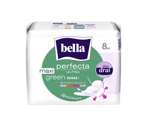 Bella Perfecta Ultra Maxi Green Прокладки ультратонкие 8шт  *30