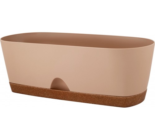 Балконный ящик InGreen WOOD, 40см\0.37л мол. шоколад/бук арт. IG610510047 в кор.12шт