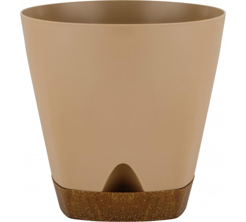 Горшок /цв. InGreen WOOD D250мм 8л с прикорн.пол. мол. шоколад/бук арт. IG610210047 в кор.6шт