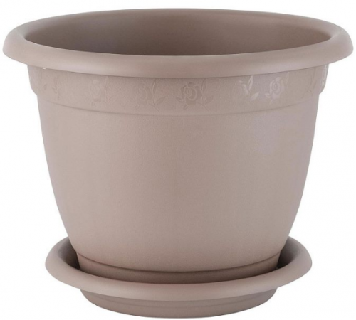 Горшок /цв. InGreen Aphrodite D 210 mm, 2,9л с подст. №4, франц. платан арт. IG420411105 в кор.40шт