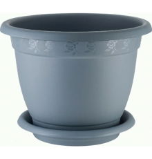 Горшок /цв. InGreen Aphrodite D 290 mm, 7,8л с подст. №6 серый арт. IG420611026 в кор.12шт