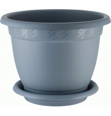 Горшок /цв. InGreen Aphrodite D 430 mm, 25,8л с подст. №8 серый арт. IG420811026 в кор.5шт