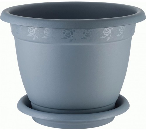 Горшок /цв. InGreen Aphrodite D 430 mm, 25,8л с подст. №8 серый арт. IG420811026 в кор.5шт