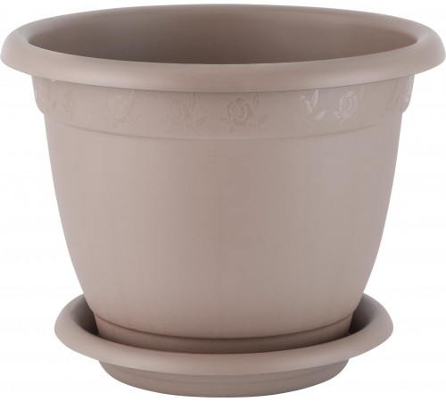 Горшок /цв. InGreen Aphrodite D 430 mm, 25,8л с подст. №8, франц. платан арт. IG420811105 в кор.5шт