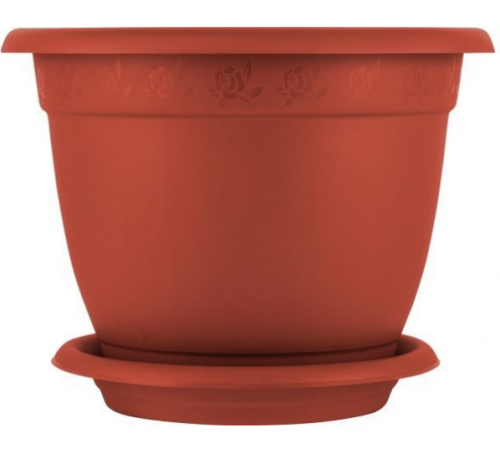 Горшок /цв. Борнео D 290 mm, 7,8л с подст. №6 терракотовый арт. ING42029FТР в кор.12шт
