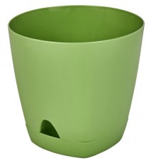 Горшок /цв.  D 140 mm/1,35l с прикорн.пол. оливковый арт. ING6199ОЛ в кор.10шт