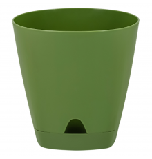 Горшок /цв.  D 250mm/8л с прикорн.пол. оливковый арт. ING6202ОЛ в кор.6шт