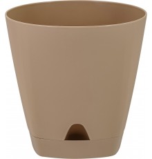 Горшок /цв. D 110мм с прикорн.пол. 0,65л мол. Шоколад арт. ING6198МШОК в кор.12шт