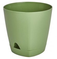 Горшок /цв. D110mm / 0,65l с прикорн.пол. оливковый арт. ING6198ОЛ в кор.12шт