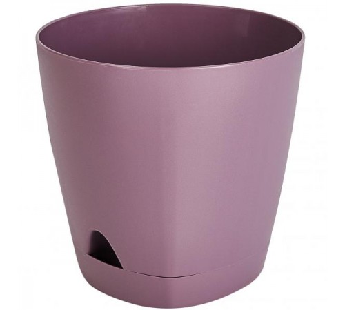 Горшок /цв. D110мм / 0,65л с прикорн.пол. Морозная слива арт. ING6198МС в кор.12шт