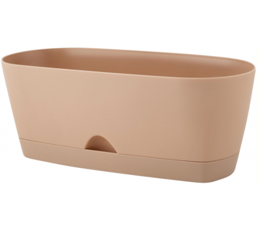 Горшок овал. InGreen для суккулентов, 25см/1,7л мол. шоколад арт. IG620310047 в кор.6шт