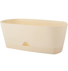 Горшок овал. InGreen для суккулентов, 25см/1,7л Сливочный арт. IG620310001 в кор.6шт