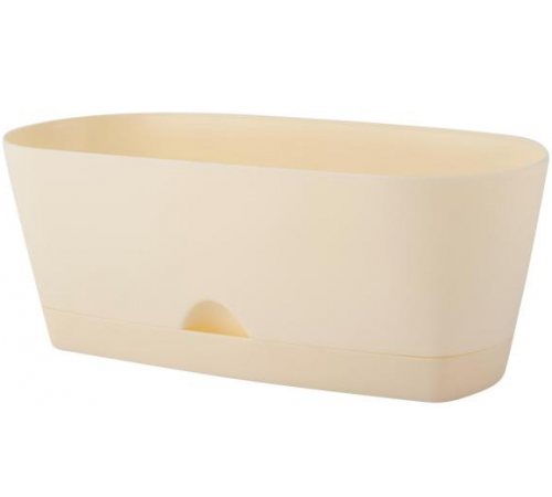 Горшок овал. InGreen для суккулентов, 25см/1,7л Сливочный арт. IG620310001 в кор.6шт