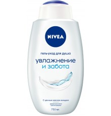 Нивея Гель-уход д/душа Увлажнение и забота 750мл.80866  *3 *6*  // 612
