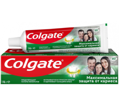 Зубная паста Colgate Максимальная защита от кариеса Двойная мята 100мл *12*48