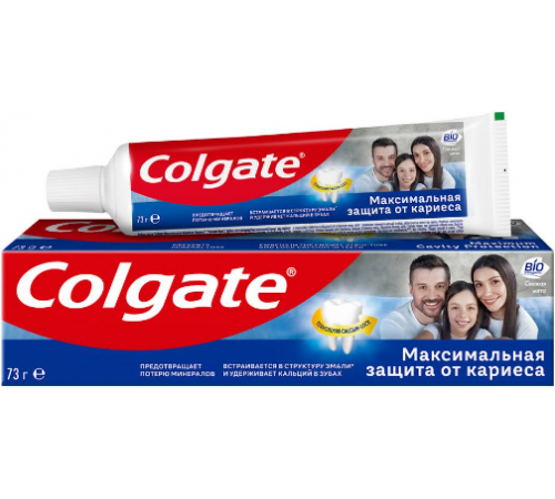 Зубная паста Colgate Максимальная защита от кариеса Свежая мята 50мл