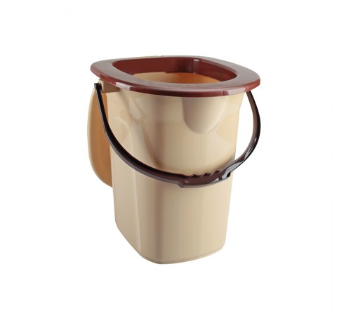 Ведро для туалета молочный (10) шт. арт.09044