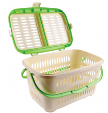 Корзина для пикника (12 шт) зел-крем арт.03101