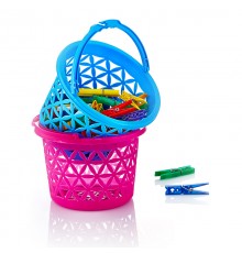 Корзина для прищепок МИКС (120) шт арт.05202