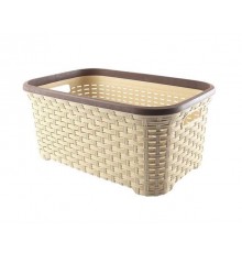 Корзина плетёная 35 лт бежевый (12) шт арт.05104