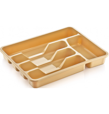 Лоток для столовых приборов маленький молочный (24) арт.14000