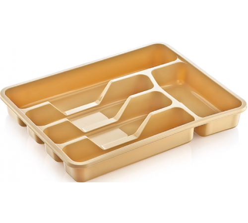 Лоток для столовых приборов маленький молочный (24) арт.14000