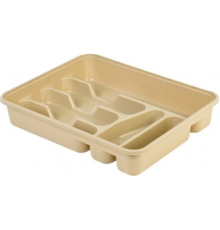 Лоток для столовых приборов. молочный (24) шт арт.14001