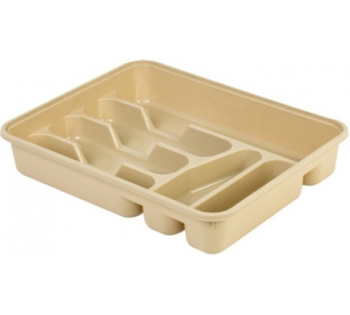 Лоток для столовых приборов. молочный (24) шт арт.14001