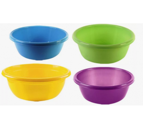 Миска круглая 2,7л MIX (100) шт арт.10323