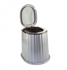 Стульчак для уличного туалета черное серебр (8) шт  арт.09045