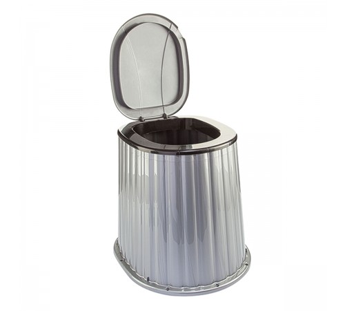 Стульчак для уличного туалета черное серебр (8) шт  арт.09045