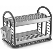 Сушка для посуды Антик черный-серебро (уп 12 шт) арт.07202