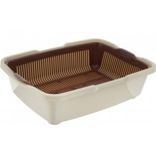 Туалет для котят с сеткой молочный-кофейный (уп.30) арт.230