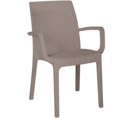 Стул RATTAN Ola Dom (серый) 585/560/855мм ЭП 401363