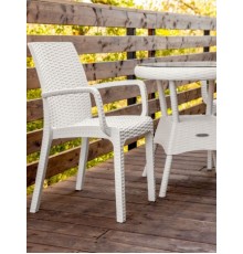 Стул RATTAN Ola Dom (белый) 585/560/855мм ЭП 401356