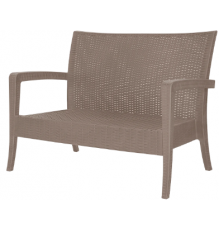 Диван RATTAN Ola Dom (серый) 1280/770/890мм ЭП 401325