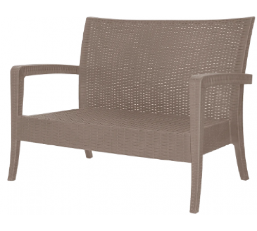 Диван RATTAN Ola Dom (серый) 1280/770/890мм ЭП 401325