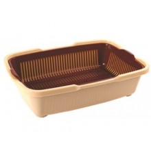 Туалет для кошек с сеткой беж. (уп. 30) арт 233