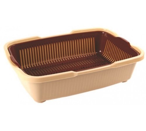 Туалет для кошек с сеткой беж. (уп. 30) арт 233