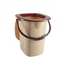 Ведро для туалета бежевый (10) шт. арт.09044