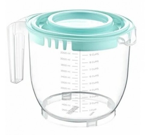 Кружка для миксера прозр.ментол (12 шт) арт 10200