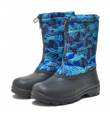 Сапоги Женские дутики черные-красн рр37-41 (12шт/уп)