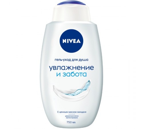 Нивея гель уход для душа увлажнение и забота 750мл 80866  *3 *6*  // 612