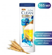 Шампунь CLEAR 365мл 2 в 1  Объём и Сила  *6*12